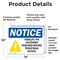 Signmission Forklift Pit Shutdown Required Sign With Symbol, 14 in W x Rectangle, Vinyl Decal OS-2PACK-NS-D-1014-L-12891 - alternate 4